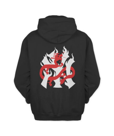 Keinemusik Nyc Red Dragon Zip Up Hoodie